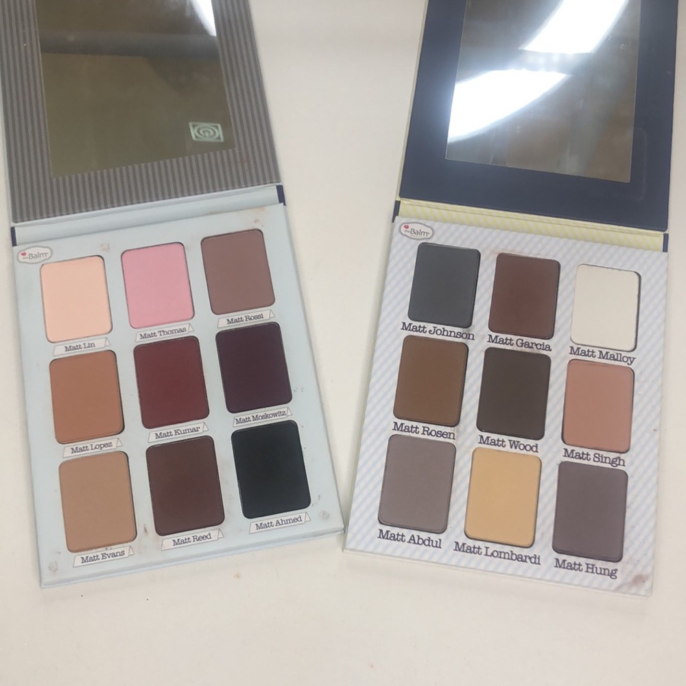 The Balm Meet Matt eyeshadow palettes